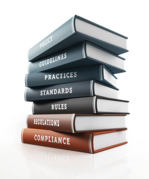 Books labelled policies, standards, and compliance